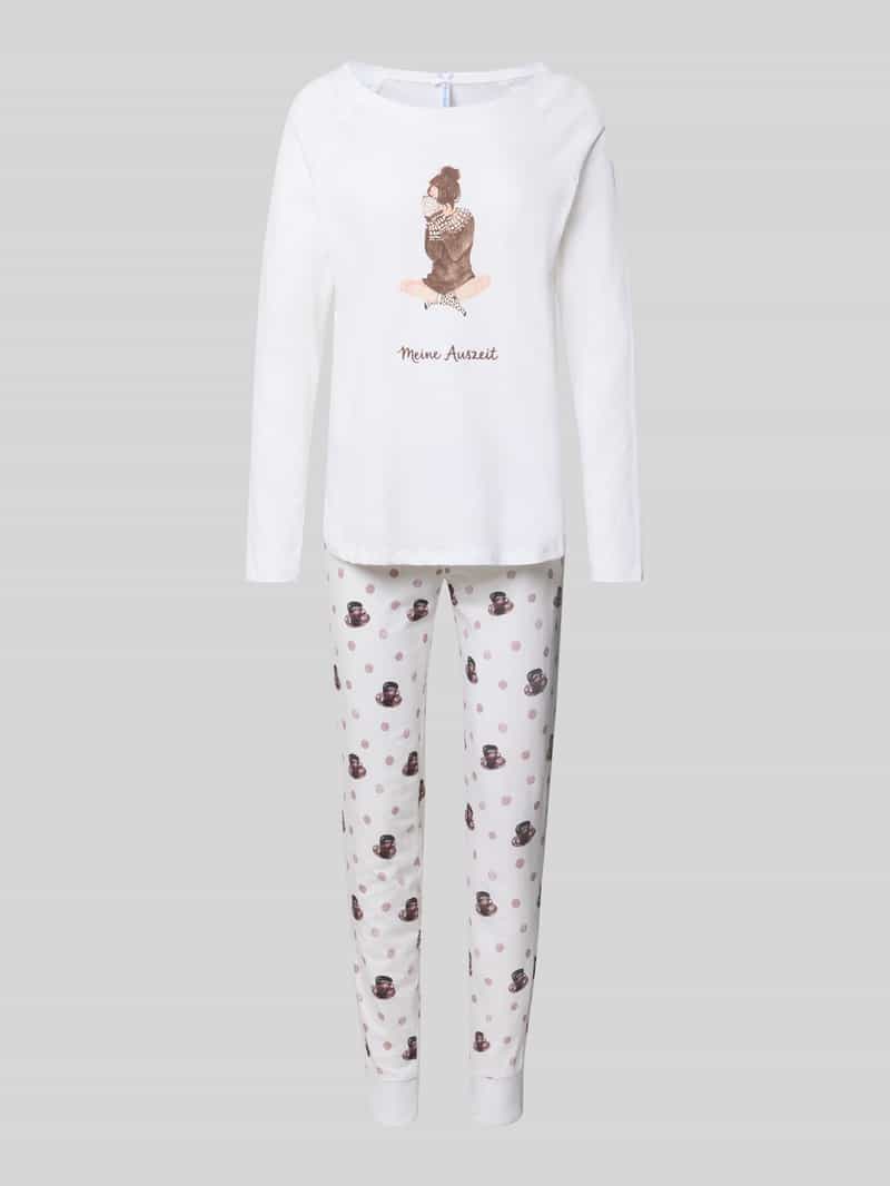 LOUIS & LOUISA Regular fit pyjama van puur katoen model 'Meine Auszeit'