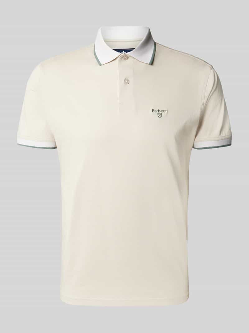 Barbour Slim fit poloshirt met labelstitching model 'Consay'