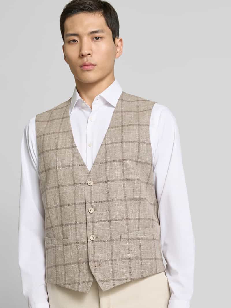 Christian Berg Men Gilet met strookzakken