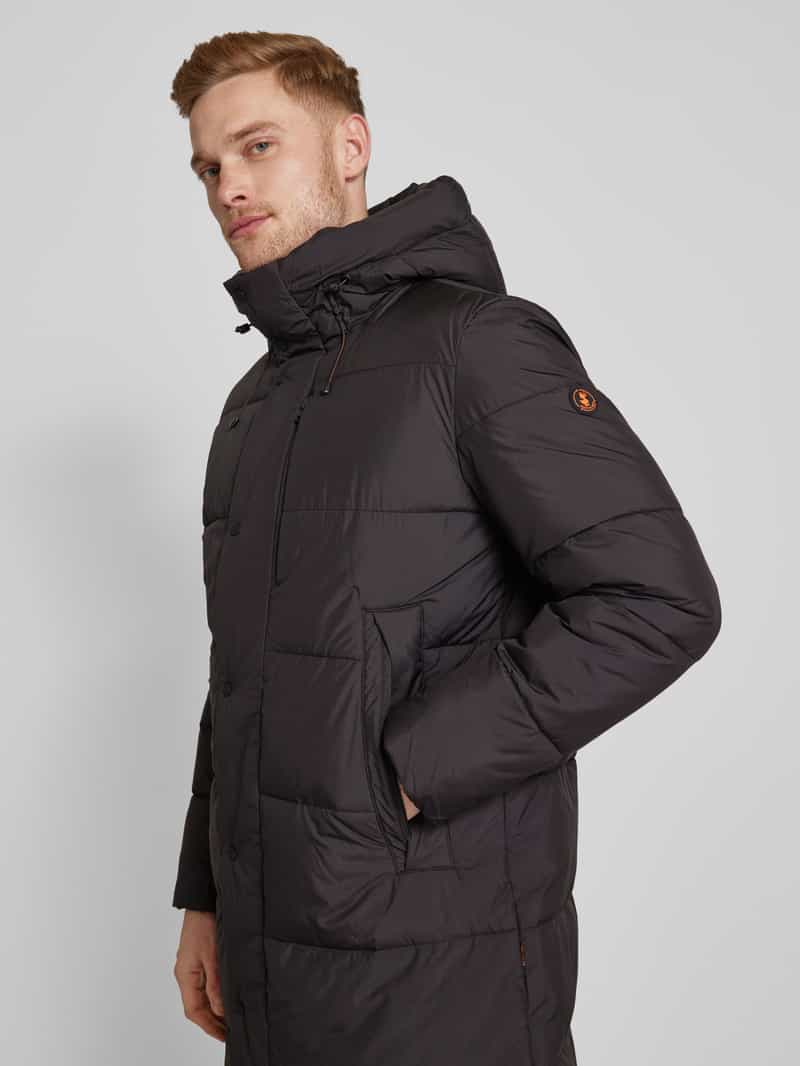 SAVE THE DUCK Gewatteerd jack met labeldetail model 'DAMON