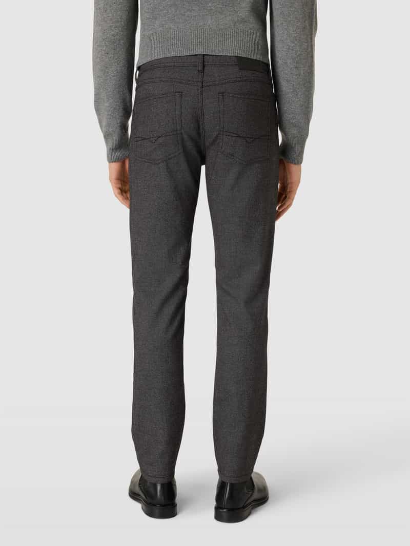 Regular fit stoffen broek met structuurmotief Christian Berg Men