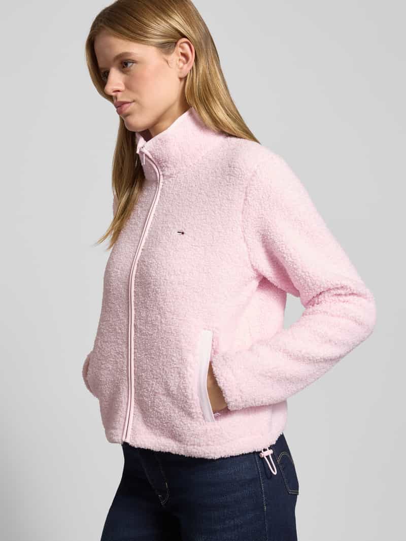 Tommy Jeans Regular fit teddyjack met blinde ritssluiting