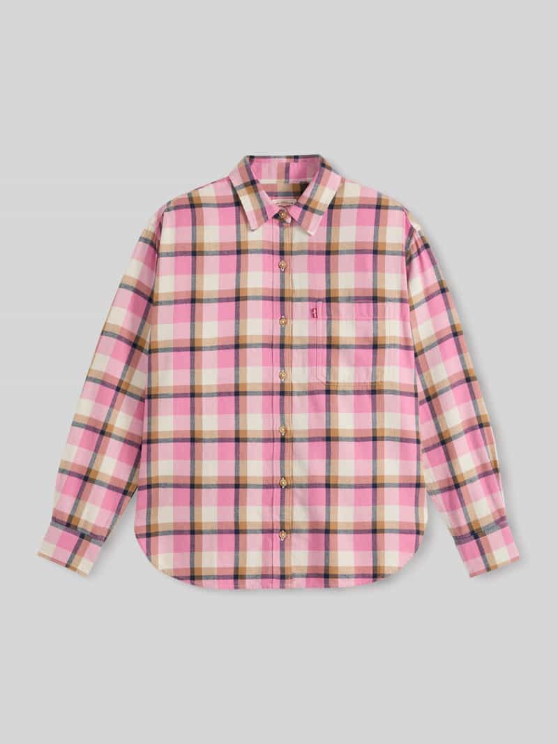 Levi's relaxed fit blouse met lange mouwen van puur katoen