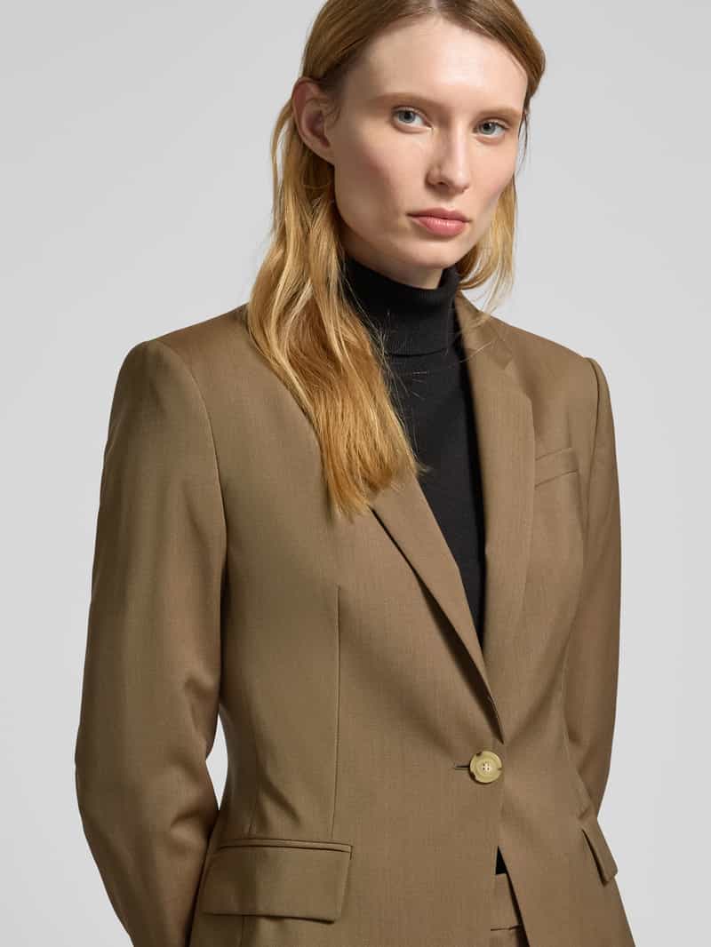 Boss Blazer met paspelzak op de borst model 'Jia'