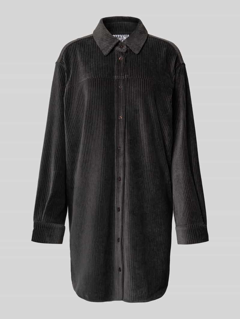 JAKE*S STUDIO WOMAN Relaxed fit jurk van katoenmix in de look van een overhemdblouse