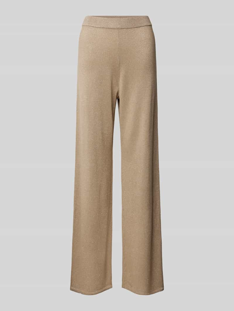 Vero Moda Wide leg gebreide broek met elastische band, model 'NALINA'