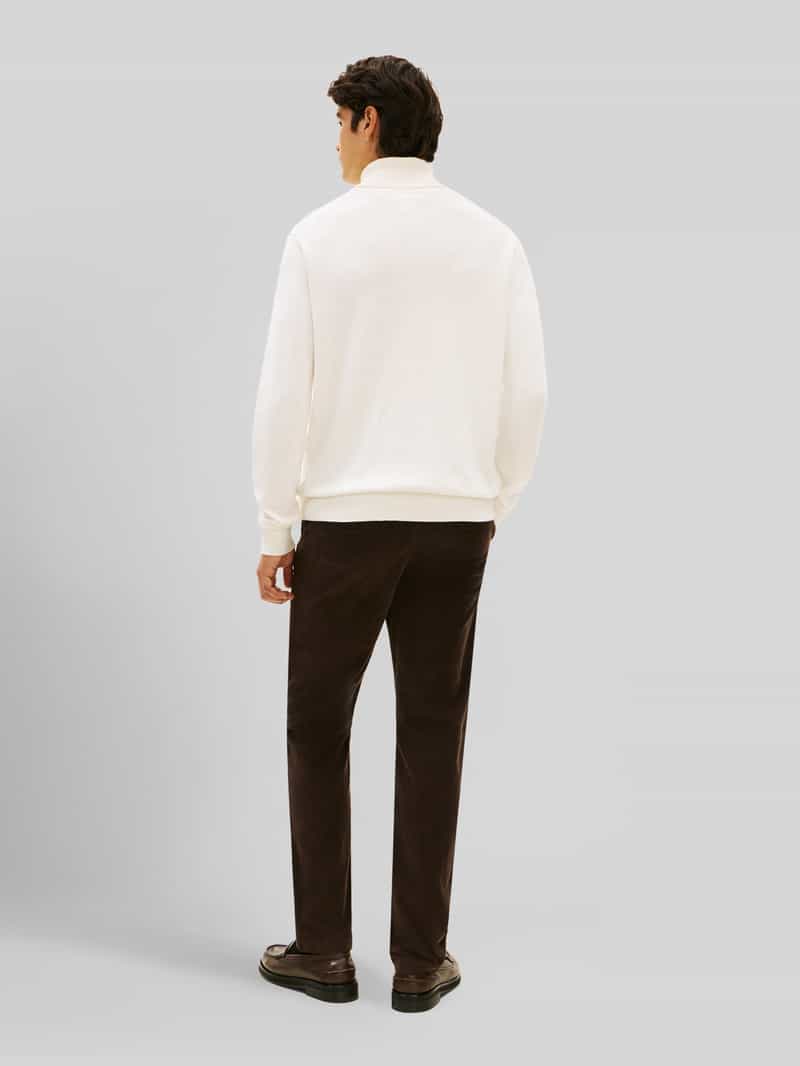 Tommy Hilfiger Regular fit coltrui van mix van katoen en kasjmier