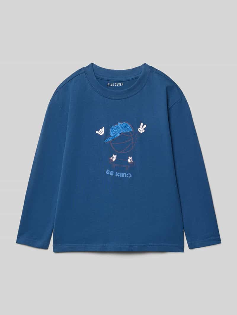 BLUE SEVEN Shirt met lange mouwen en motiefprint