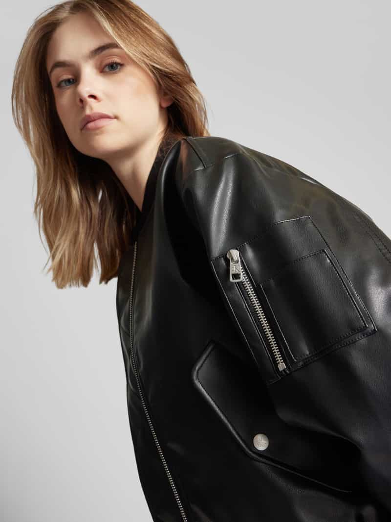 Calvin Klein Jeans Bomberjack in leerlook