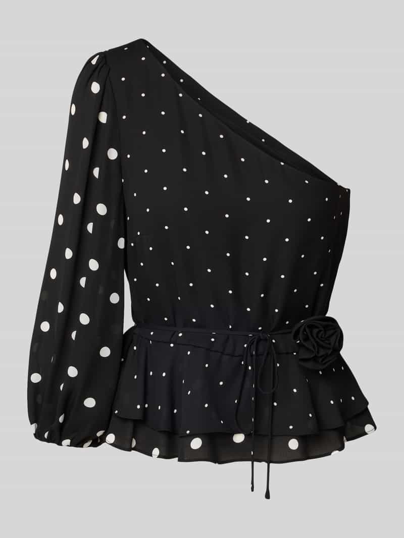 Marc Cain Blouseshirt met one shoulder-band