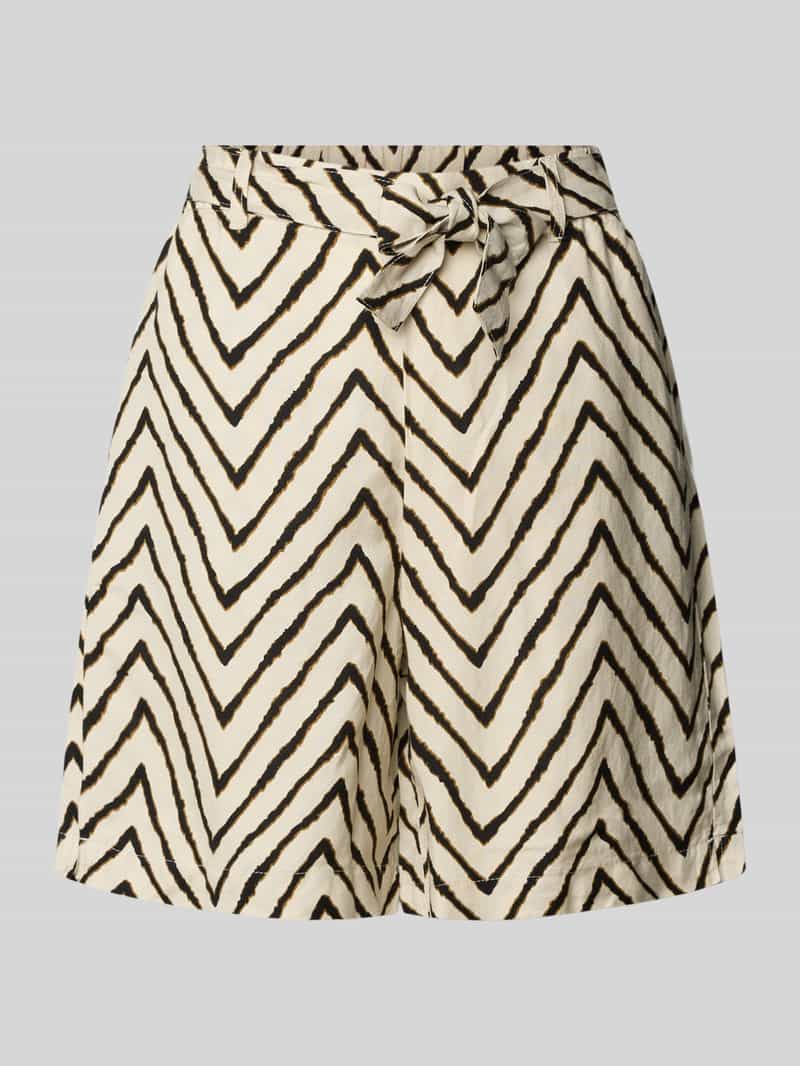 Tom Tailor Relaxed fit korte broek van een mix van linnen en viscose
