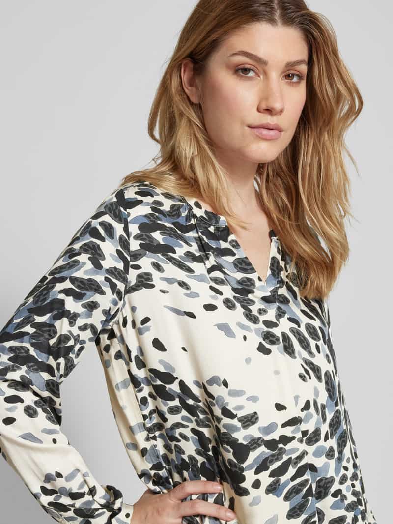 milano italy Regular fit blouse met V-hals
