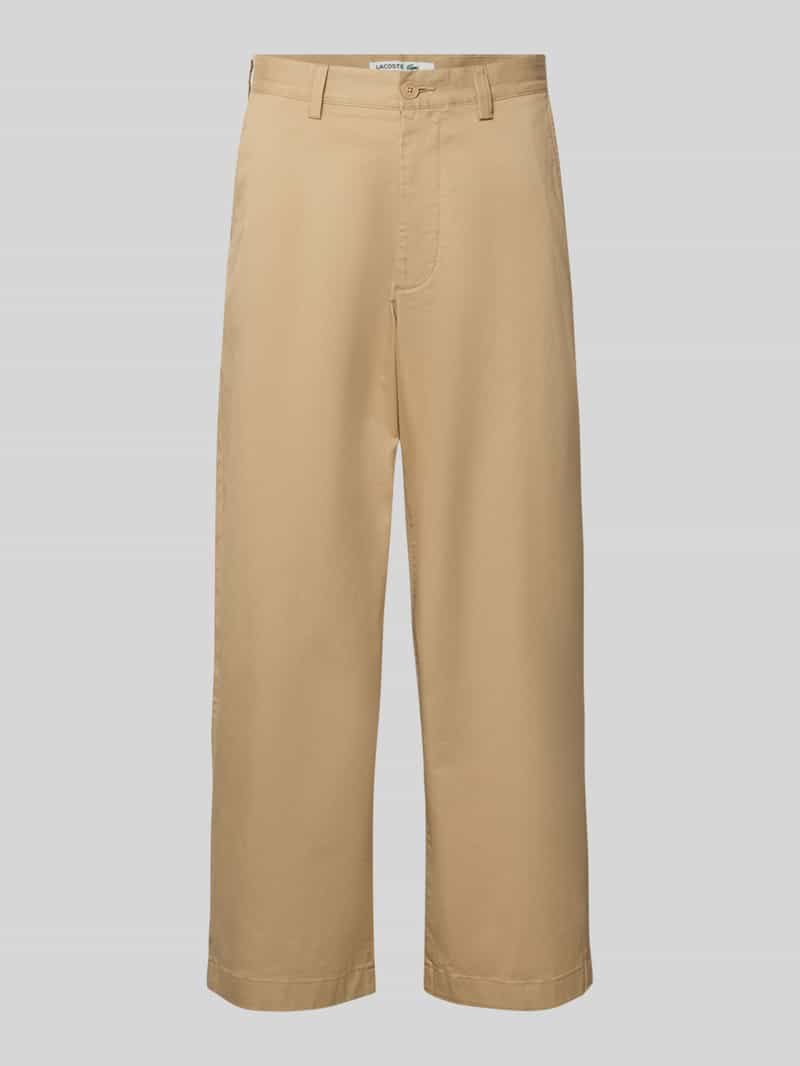 Loose fit broek met wijdte van katoenmix