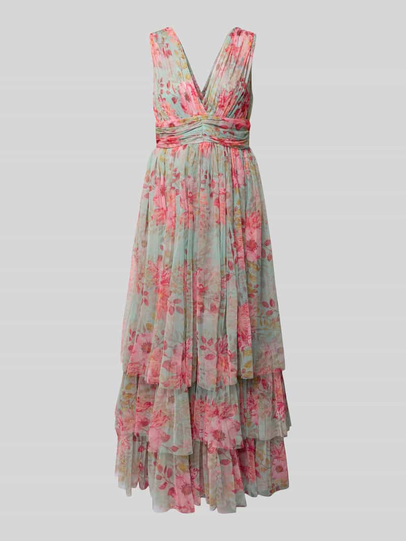 Lace & Beads Cocktailjurk in laagjeslook