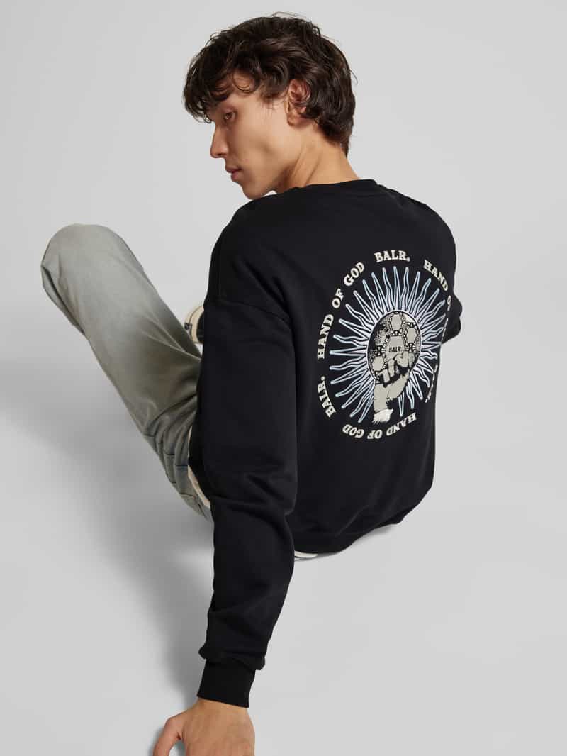 Balr. Sweatshirt met labelstitching model 'GOTL'