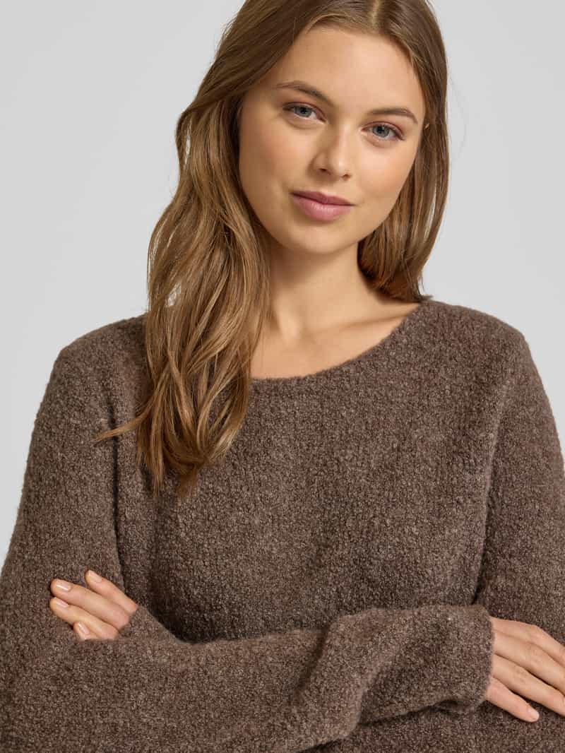 Marc O'Polo Regular fit gebreide pullover van scheerwolmix met alpaca