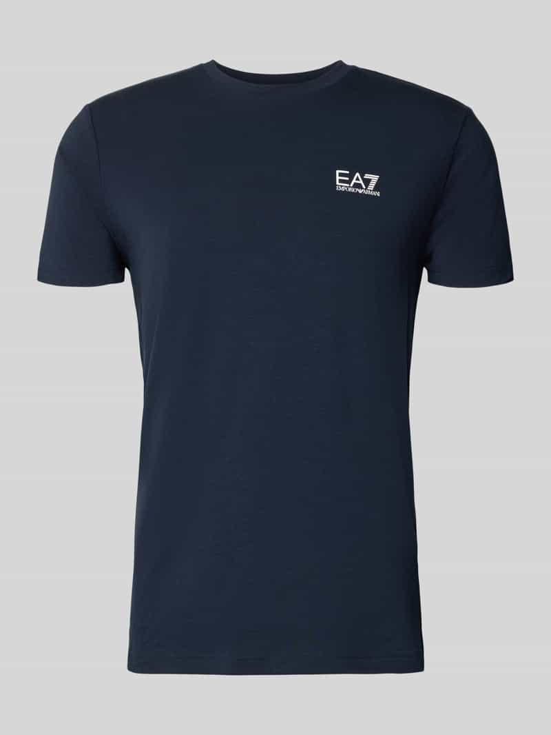 T-shirt met labelprint