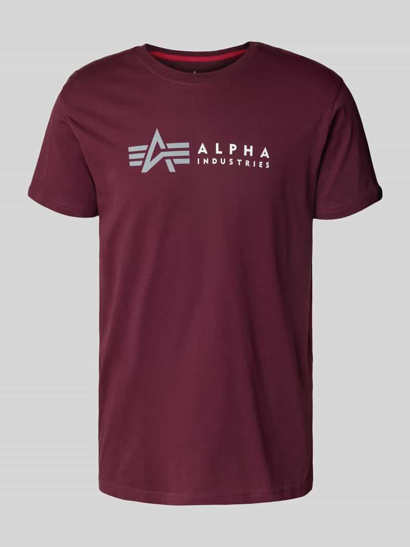 alpha industries T-shirt met labelprint