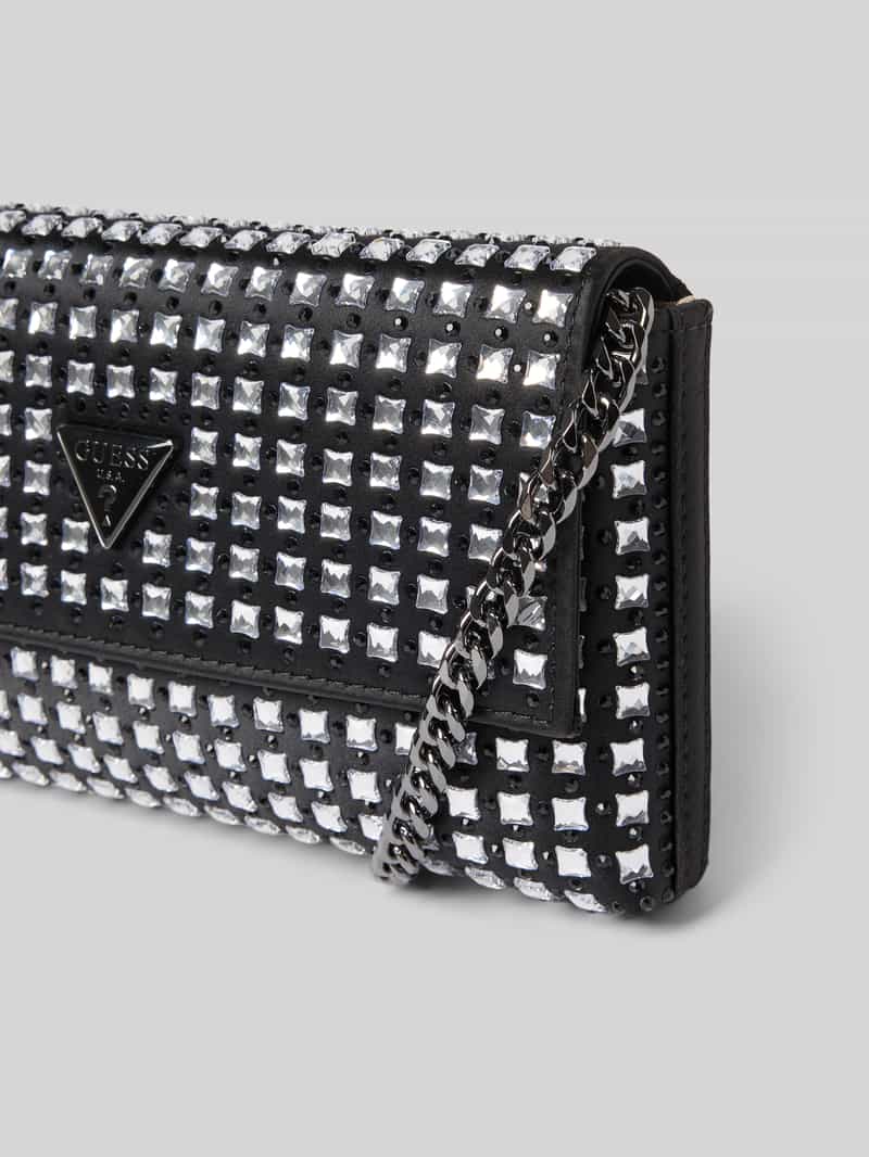 Guess Schoudertas met siersteentjes model 'ZALINA'