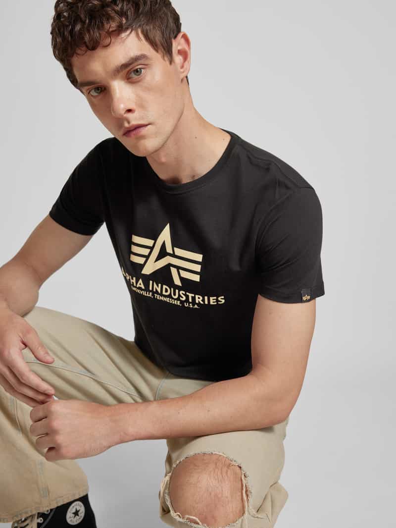 alpha industries T-shirt met labelprint