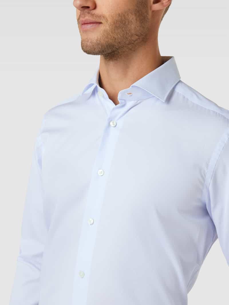 Xacus Regular fit businessoverhemd van twill
