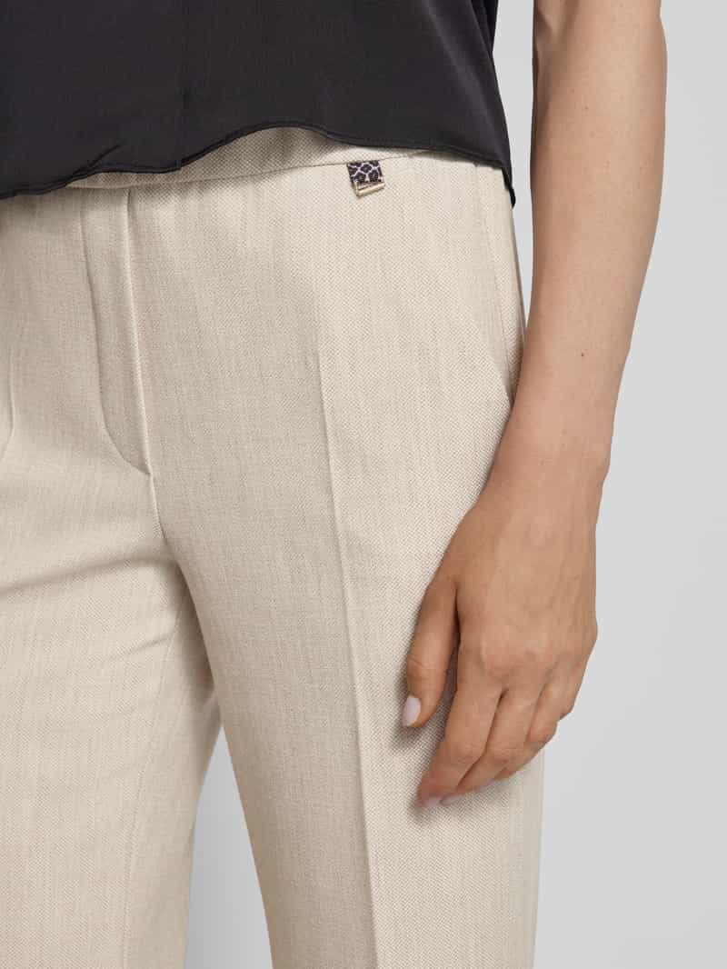 Marc Cain Wide leg stoffen broek met persplooien