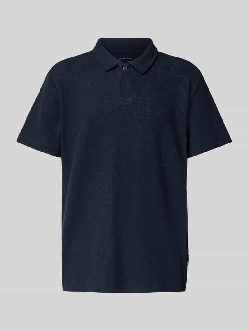 Tom Tailor Regular fit geribd poloshirt met stretch