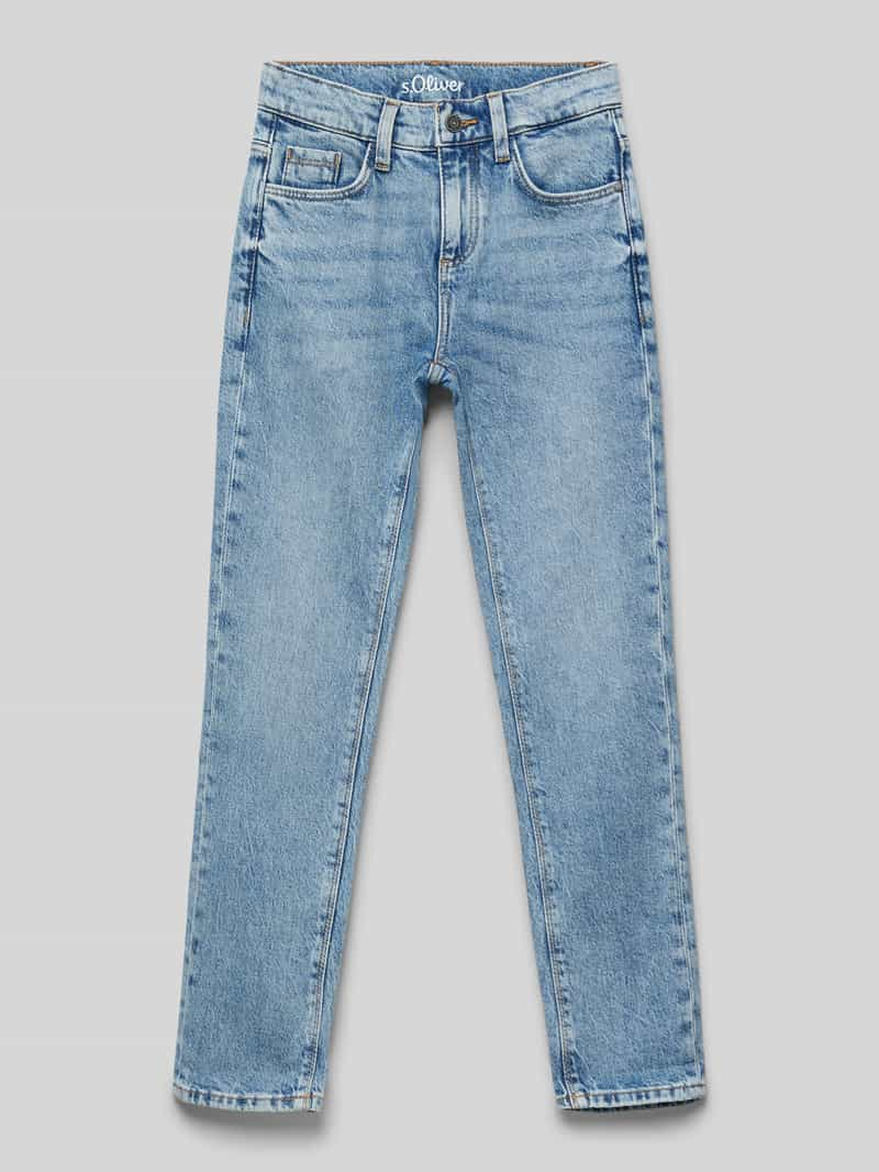 S.Oliver RED LABEL Straight fit jeans met contrastnaden, model 'PETE'