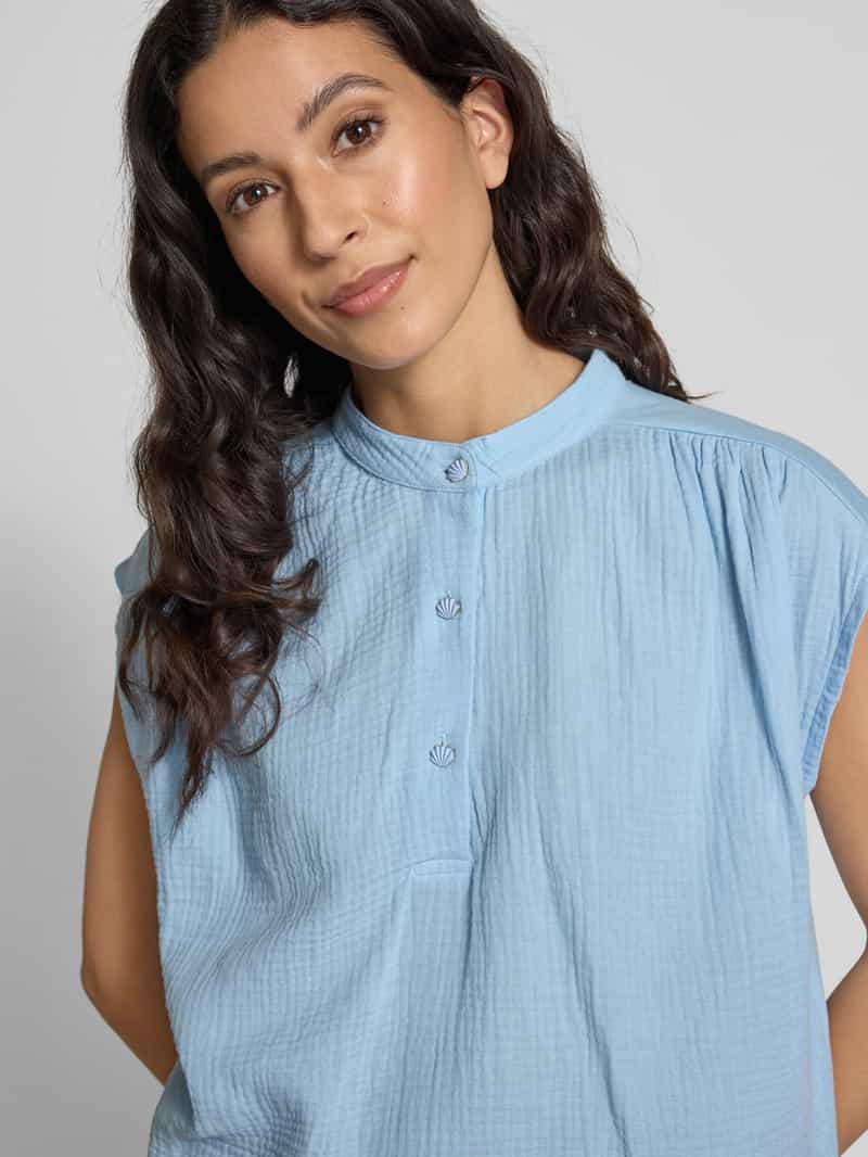 Rich & Royal Regular fit blousetop met knoopsluiting