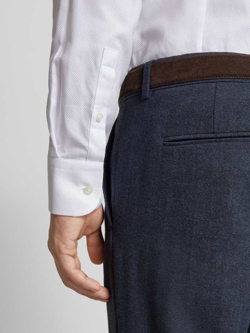 Boss Slim fit zakelijk overhemd met knoopsluiting model 'Hank'