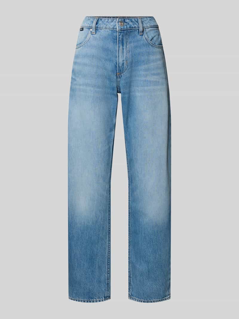 Boss Straight leg jeans met labeldetail model 'DAELYA'