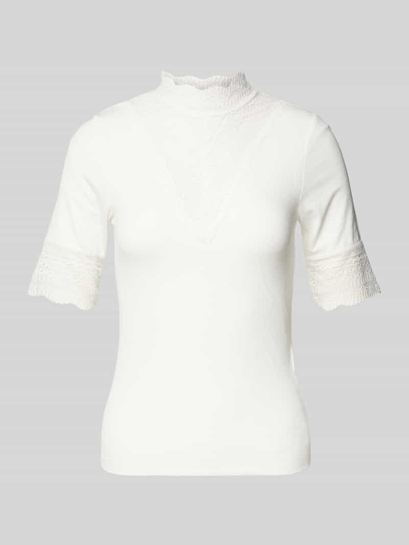 Only Slim fit T-shirt van viscosemix model 'TILDE'