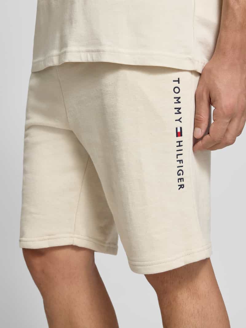 Tommy Hilfiger Regular fit korte cargobroek van katoenmix
