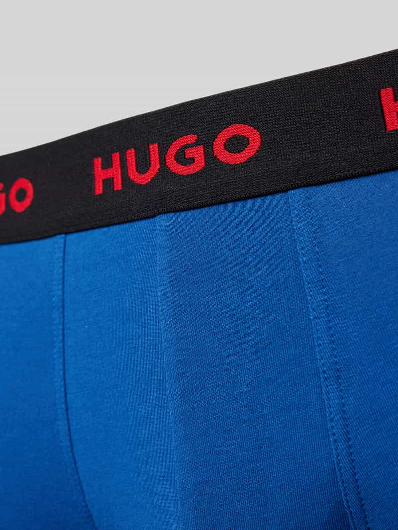 HUGO Boxershort met elastische band met logo in een set van 3 stuks