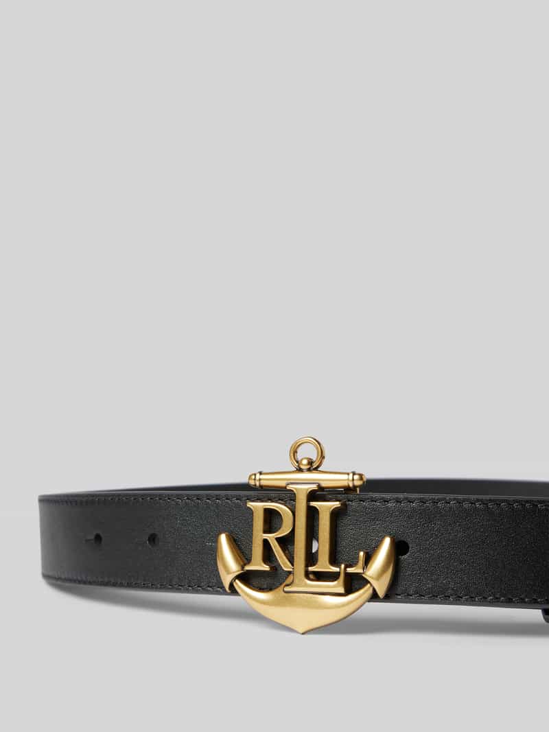 Lauren Ralph Lauren Leren riem met pinsluiting model '3D ANCHOR'