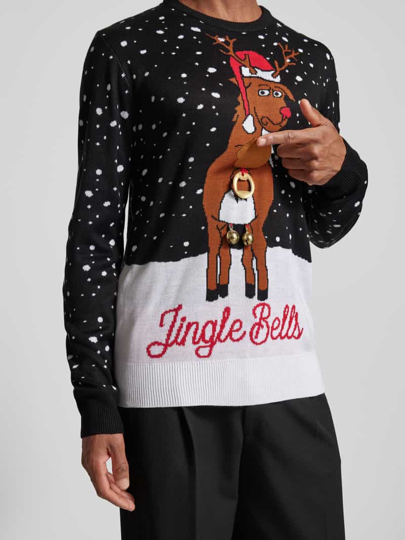 lindbergh Kersttrui met labelstitching