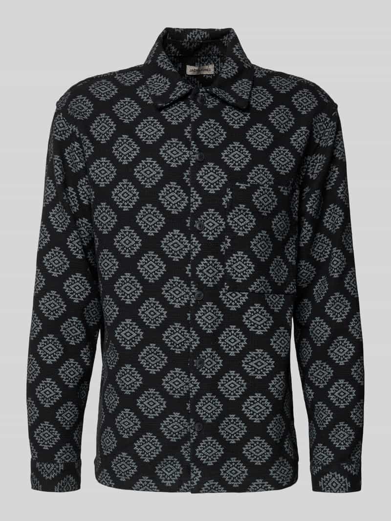 jack & jones Slim fit vrijetijdsoverhemd met borstzak model 'AZTEK'