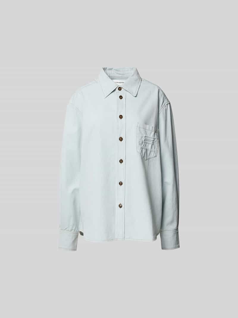 Overhemdblouse met knoopsluiting