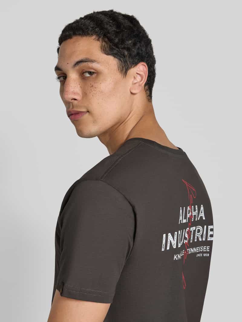 alpha industries T-shirt met labelprint