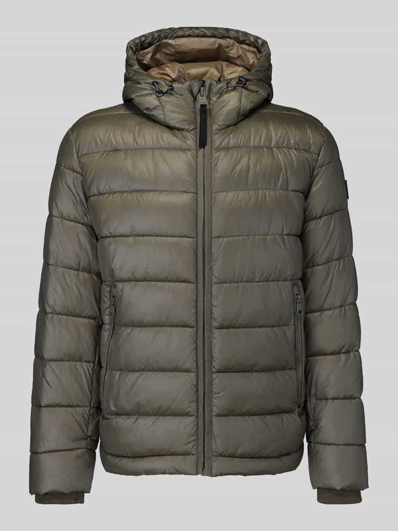 Regular fit gewatteerd jack met storm cuffs model 'BAVENO'