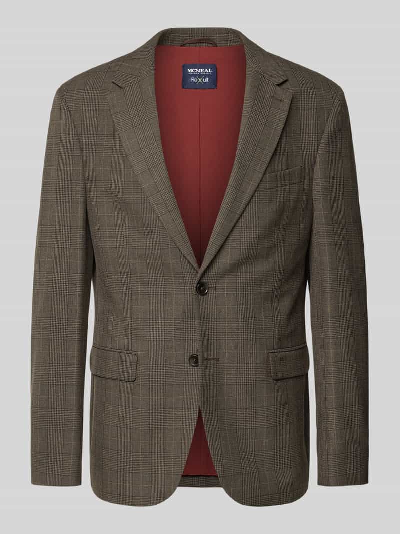 MCNEAL Slim fit 2-knoops colbert met klepzakken