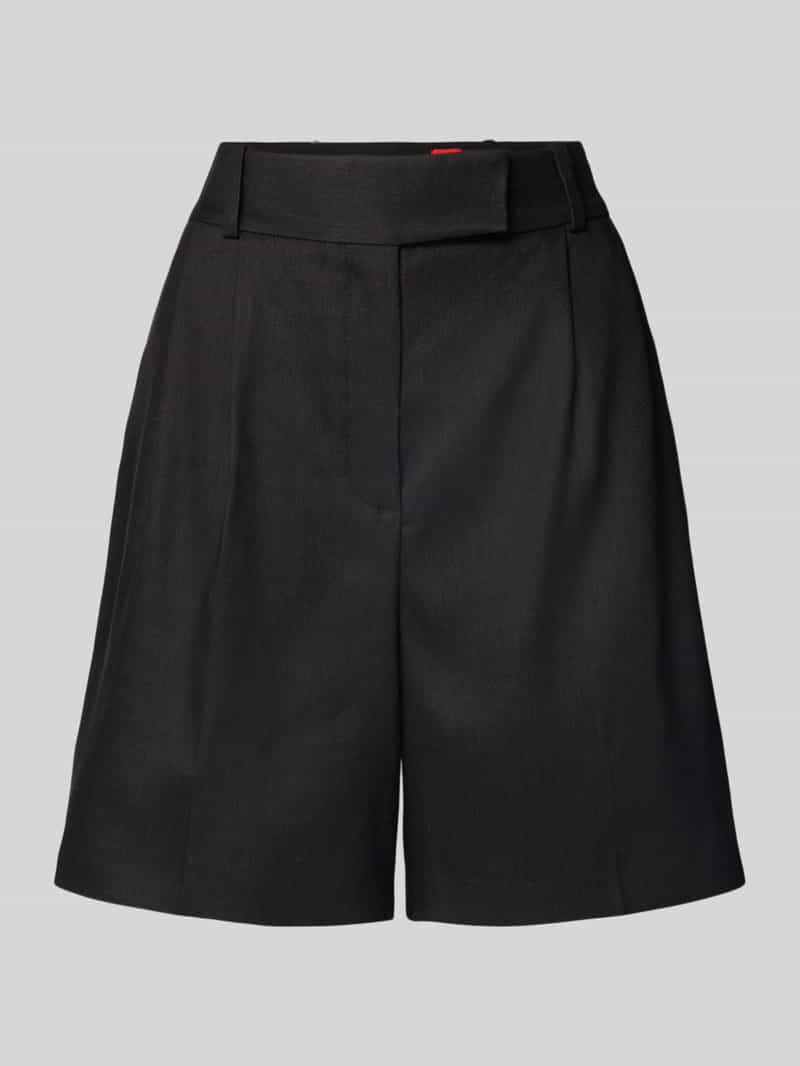HUGO Korte broek van linnenmix met steekzakken model 'Holini'