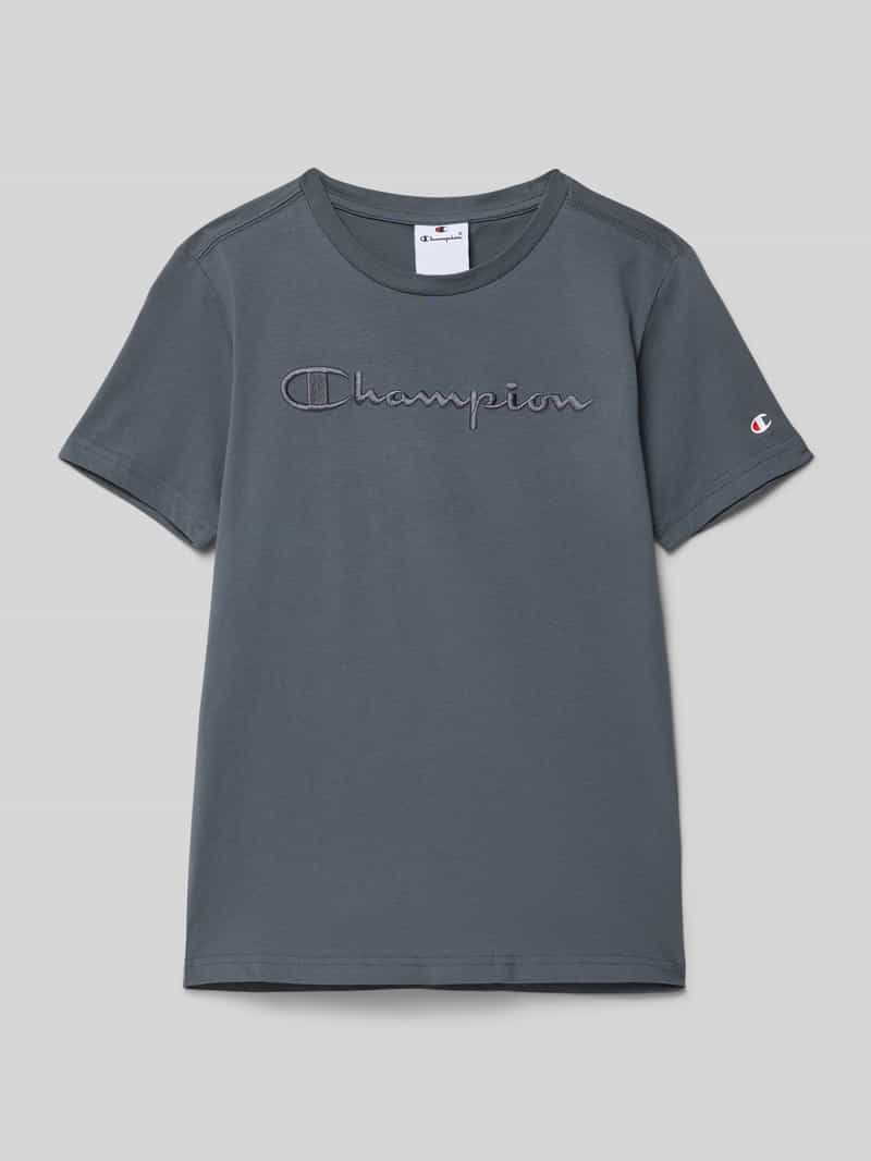 Champion T-shirt met labelstitching