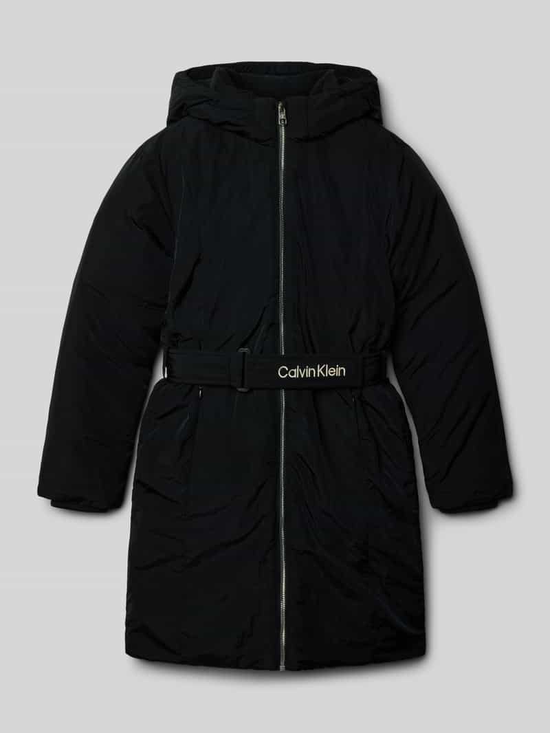 Calvin Klein Jeans Regular fit jack met logostitching model 'Belted'