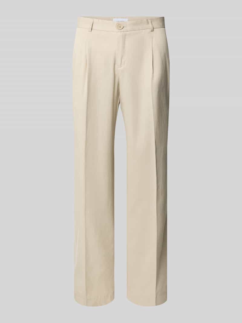 Les Deux Stoffen broek met bandplooien model 'Randall'