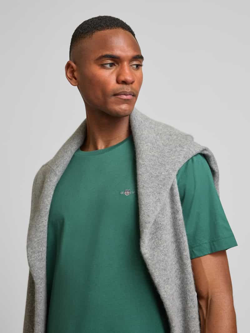 Gant T-shirt met labelstitching