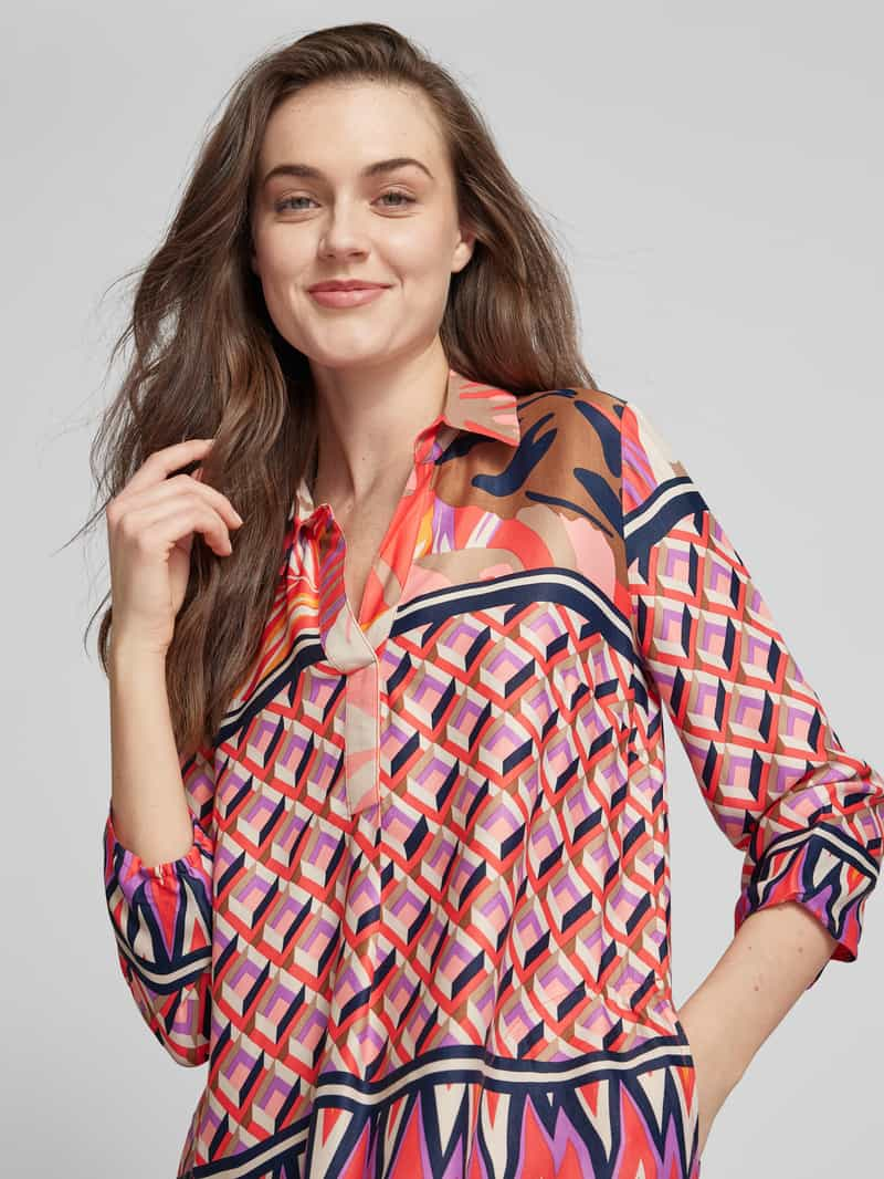 Betty Barclay Knielange jurk met all-over print