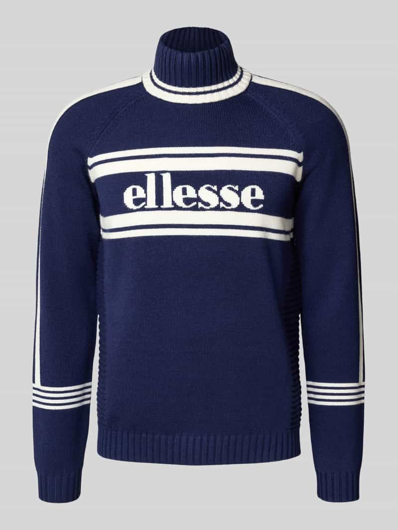 Ellesse Gebreide pullover met opstaande kraag model 'PELLINI'