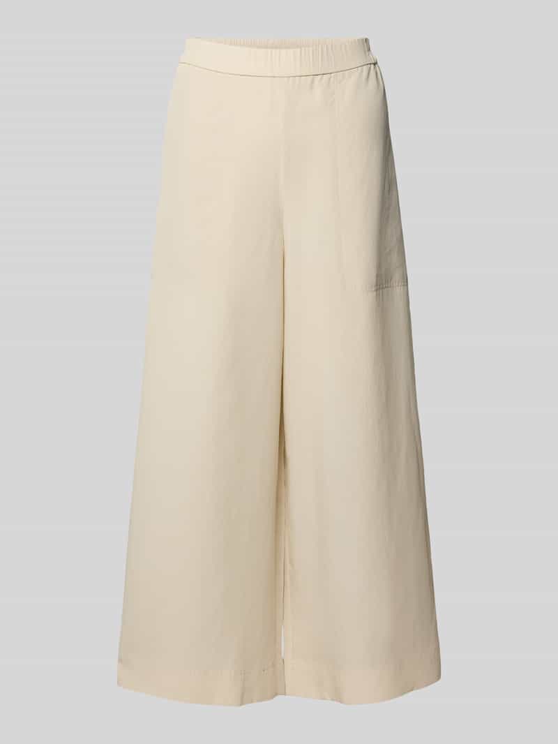 Marc O'Polo Wide leg culotte van een mix van lyocell en linnen