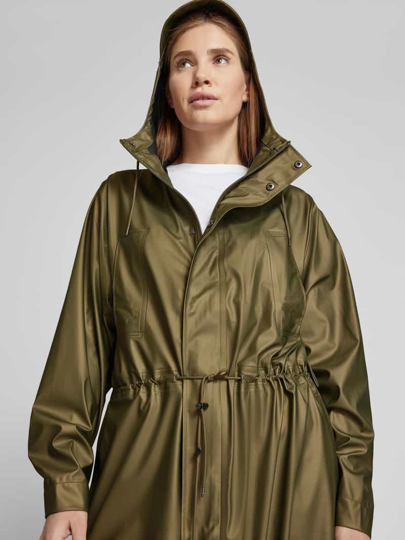 Rains Lange jas met capuchon model 'Bold'